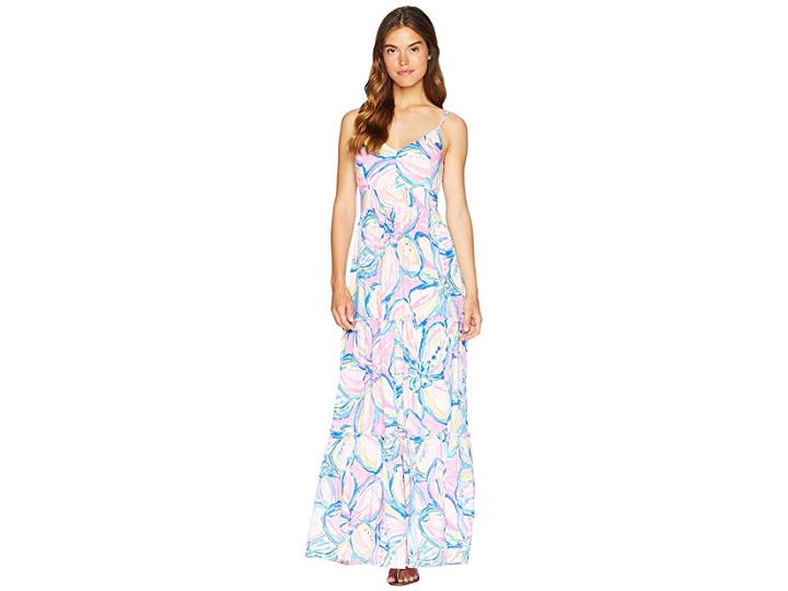 Lilly Pulitzer Melody Maxi Dress (pink Sunset The Sunny Side) Women's Dress