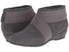 Trotters Latch (dark Grey Cow Suede Leather/elastic) Women's  Boots