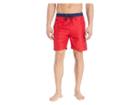 U.s. Polo Assn. Contrast Waistband Swim Shorts (engine Red) Men's Swimwear