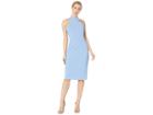 Bebe Bodycon Halter Dress (light Blue) Women's Dress