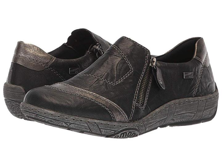 Rieker D3809 Thekla 09 (schwarz/altsilber) Women's Shoes