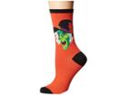 Socksmith Cackling Witch (orange) Women's Crew Cut Socks Shoes