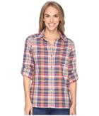 Pendleton Astoria Plaid Shirt (indigo Multi Plaid) Women's Long Sleeve Button Up