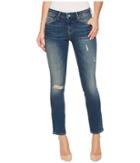 Mavi Jeans Adriana Mid-rise Super Skinny Ankle In Mid Shaded Glam Vintage (mid Shaded Glam Vintage) Women's Jeans