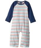 Toobydoo Playtime Jersey Knit Bootcut Jumpsuit (infant) (navy/light Blue/red/white) Boy's Jumpsuit & Rompers One Piece