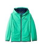 Under Armour Kids Reactor Hybrid Hoodie Full Zip (big Kids) (jade/academy/academy) Boy's Sweatshirt