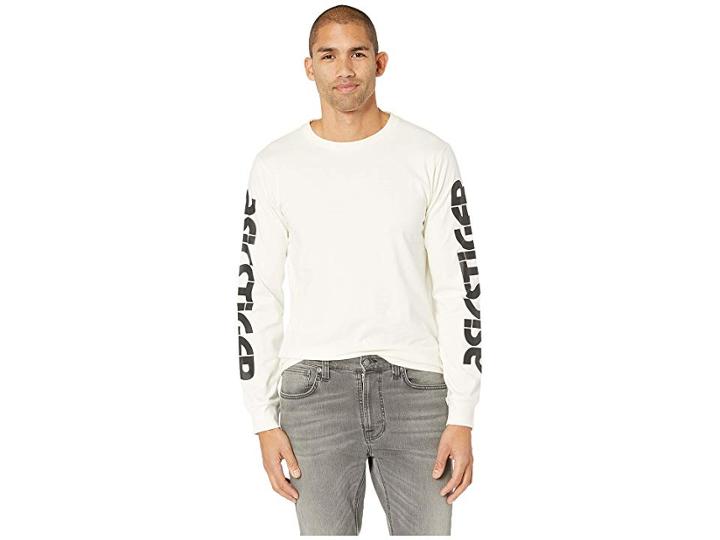 Asics Tiger Long Sleeve Tee (cream) Men's Clothing