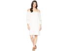Wrangler 3/4 Length Sleeve Dress (ivory) Women's Dress