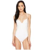 Proenza Schouler Solids Underwire Lingerie One-piece W/ Adjustable Straps (white) Women's Swimsuits One Piece
