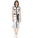 Juicy Couture Juicy Ribbons Midi Shirtdress (vanilla Juicy Ribbon) Women's Dress
