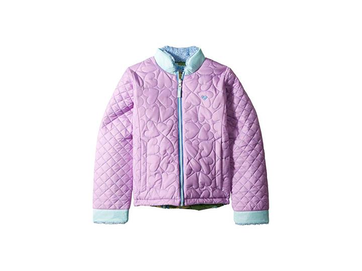 Obermeyer Kids Jitterbug Reversible Jacket (toddler/little Kids/big Kids) (violetta) Girl's Coat