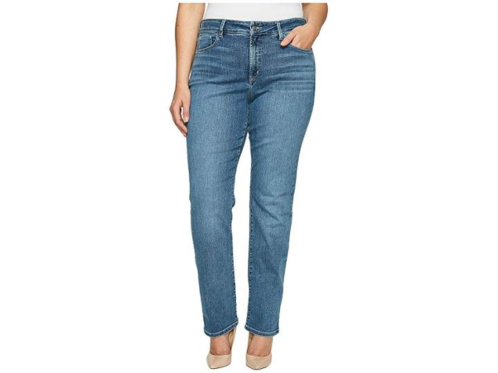 Nydj Plus Size Plue Size Marilyn Straight In Heyburn Wash (heyburn Wash) Women's Jeans