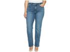 Nydj Plus Size Plue Size Marilyn Straight In Heyburn Wash (heyburn Wash) Women's Jeans