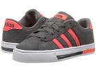 Adidas Kids Daily (little Kid/big Kid) (grey Five/solar Red/core Black) Kids Shoes