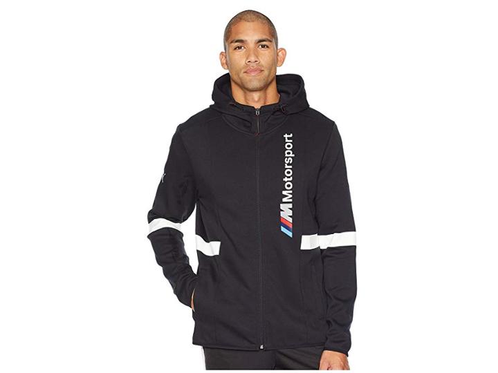 Puma Bmw Mms Hooded Sweat Jacket (anthracite) Men's Coat