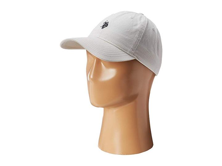 U.s. Polo Assn. Washed Twill Adjustable Baseball Cap (white) Baseball Caps