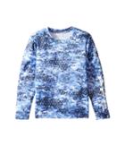Columbia Kids Super Terminal Tackle Long Sleeve Shirt (little Kids/big Kids) (collegiate Navy Camo) Boy's T Shirt
