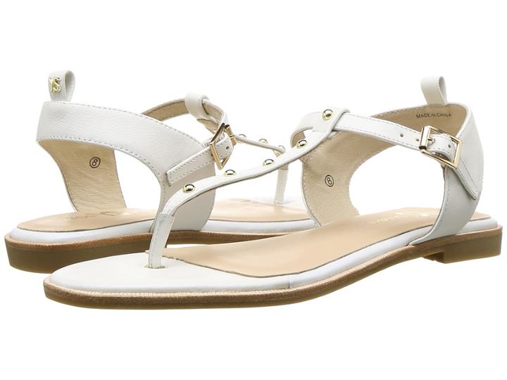 Yosi Samra Calliste (white/gold Studs Nappa Leather) Women's Shoes