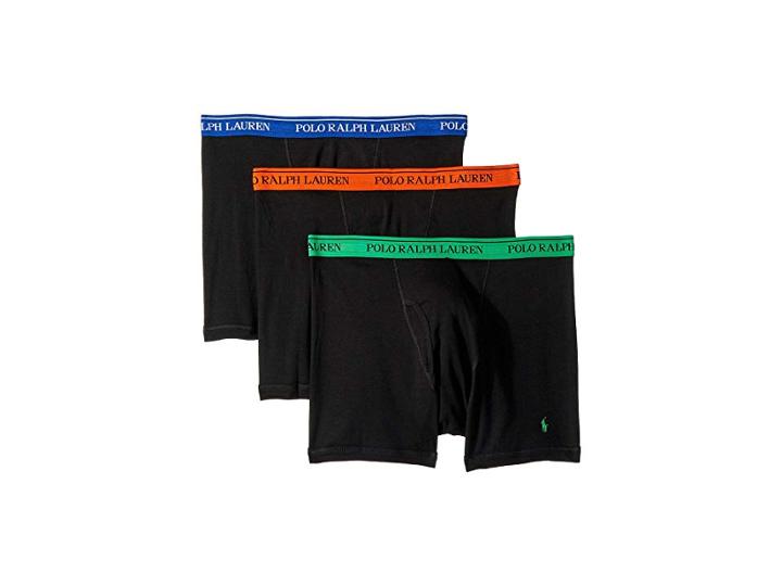 Polo Ralph Lauren Classic Fit W/ Wicking 3-pack Boxer Briefs (polo Black/polo Black/polo Black) Men's Underwear