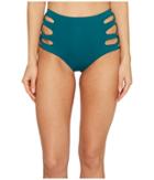 Isabella Rose Paradise High-waist Bikini Bottom (jade) Women's Swimwear