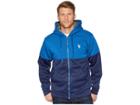 U.s. Polo Assn. Color Block Lined Fleece (blue Whale) Men's Fleece