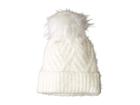 Echo Design Fuzzy Cable Hat With Pom (echo Ivory) Cold Weather Hats