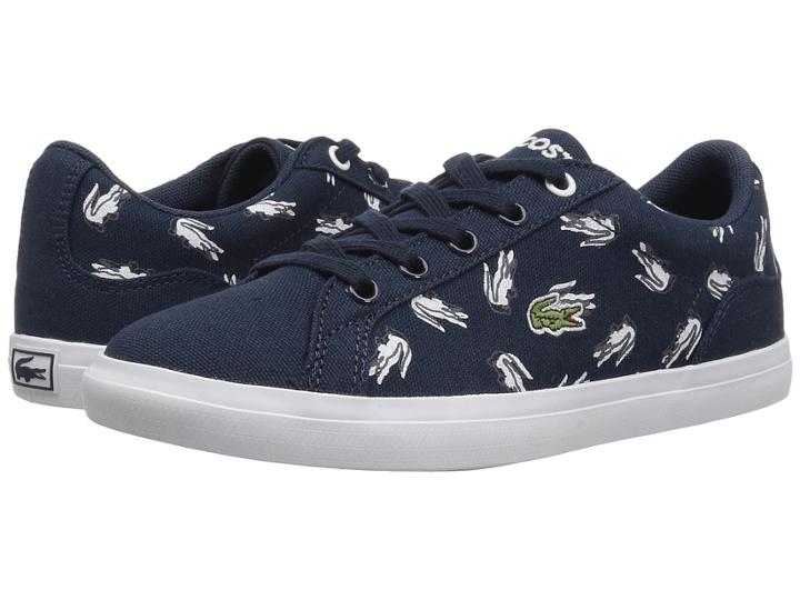 Lacoste Kids Lerond (little Kid) (navy/white) Kid's Shoes