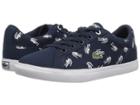 Lacoste Kids Lerond (little Kid) (navy/white) Kid's Shoes