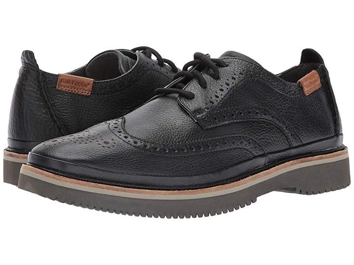 Hush Puppies Samme Bernard (black Leather) Men's Shoes