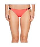 Hurley Quick Dry Cheeky Bottom (bright Crimson) Women's Swimwear