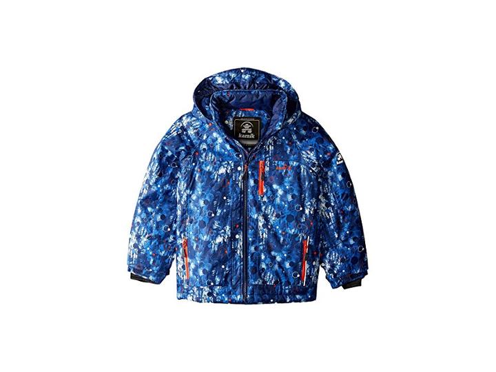 Kamik Kids Rusty Little Atoms Jacket (toddler/little Kids/big Kids) (navy All Over Print) Boy's Coat