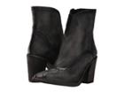 Free People Winding Road Heel Boot (dark Grey) Women's Zip Boots