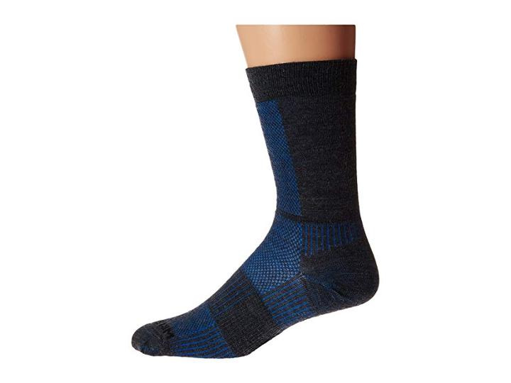 Wrightsock Merino Coolmesh Crew 3 Pack (grey/blue) Crew Cut Socks Shoes