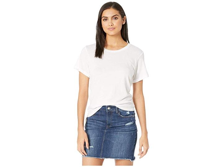 Lna Hani Brushed Tee (white) Women's T Shirt