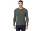 Smartwool Ripple Ridge Crew Sweater (scarab Heather/medium Gray Heather) Men's Sweater