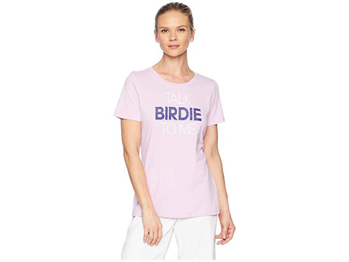 Adidas Golf Talk Birdie T-shirt (clear Lilac) Women's T Shirt