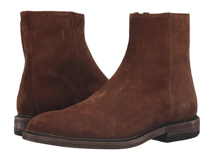 Frye Chris Inside Zip (brown Oiled Suede) Men's Boots