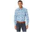 Rock And Roll Cowboy Long Sleeve Snap B2s8004 (blue) Men's Long Sleeve Button Up