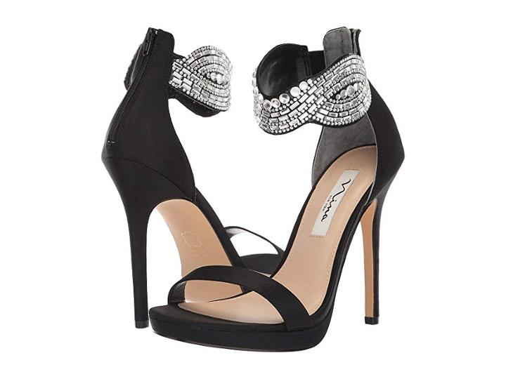 Nina Fayth (black Satin) High Heels