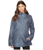 Burton [ak] 2l Elevation Anorak Jacket (indigo Floral) Women's Coat