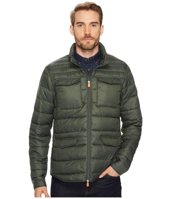 Save The Duck Field Jacket (deep Green) Men's Coat