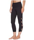 Lucy Light And Free Capri Leggings (lucy Black) Women's Casual Pants