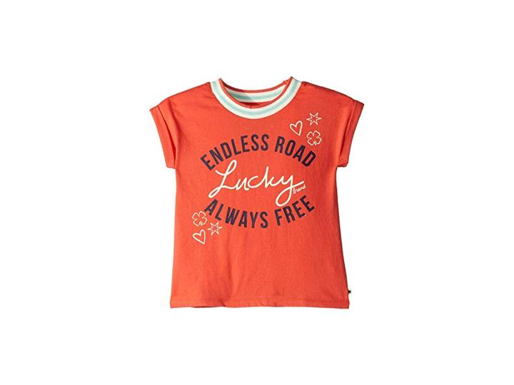 Lucky Brand Kids Rina Tee (little Kids) (paprika) Girl's T Shirt