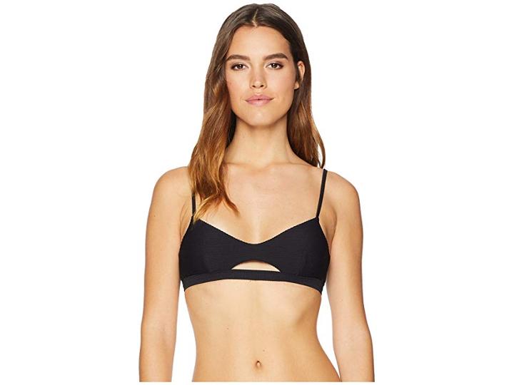 Billabong Tanlines Trilet Top (black Pebble) Women's Swimwear