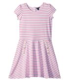 Tommy Hilfiger Kids Yarn-dye Stripe Dress (big Kids) (pink Carnation) Girl's Dress