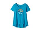 Life Is Good Kids Color Block Sunrise Scoop Neck Swing Tee (little Kids/big Kids) (cool Turquoise) Girl's T Shirt
