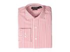 Lauren Ralph Lauren Non-iron Slim Fit Stretch Poplin Holiday Dress Shirt (red) Men's Long Sleeve Button Up