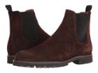 Frye Edwin Chelsea (dark Brown Weatherproof Suede) Men's Pull-on Boots