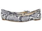 Sam Edelman Felicia (grey Matte Diamante Snake Leather) Women's Flat Shoes