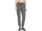 Adidas Essentials Linear Pants (dark Grey Heather/true Pink) Women's Casual Pants